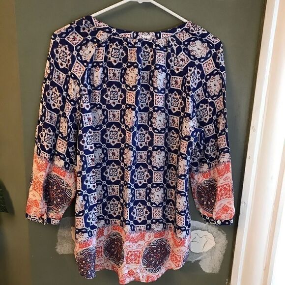 BeachLunchLounge Boho Tunic Mosaic tile Pattern XS - Picture 5 of 8